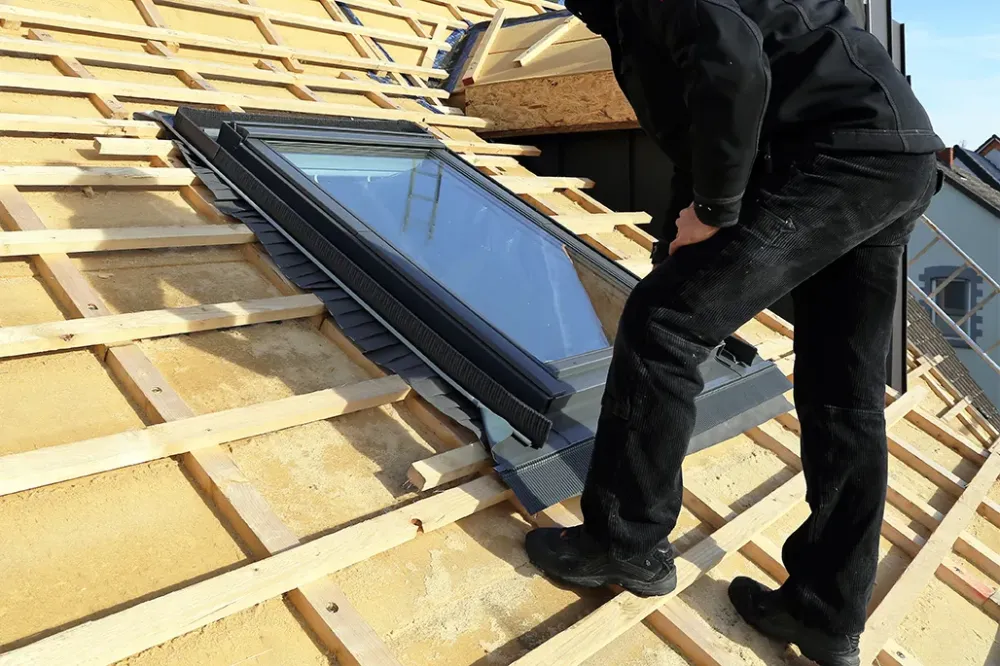 Installation de fenêtre de toit