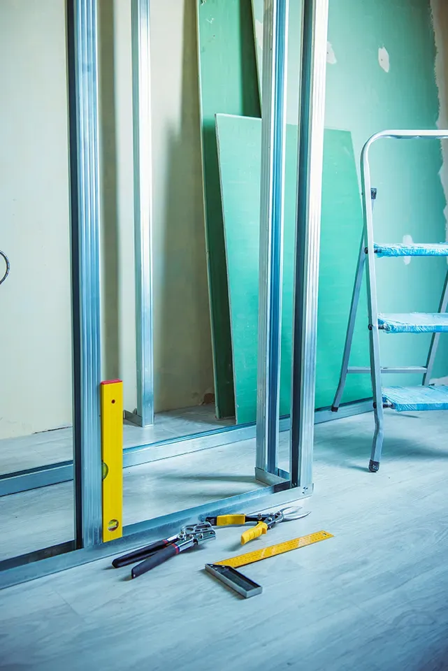 Outils et cadre de cloison